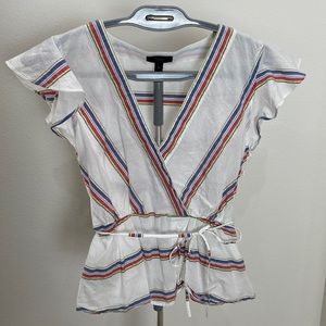 J. Crew Flutter-Sleeve Wrap Too